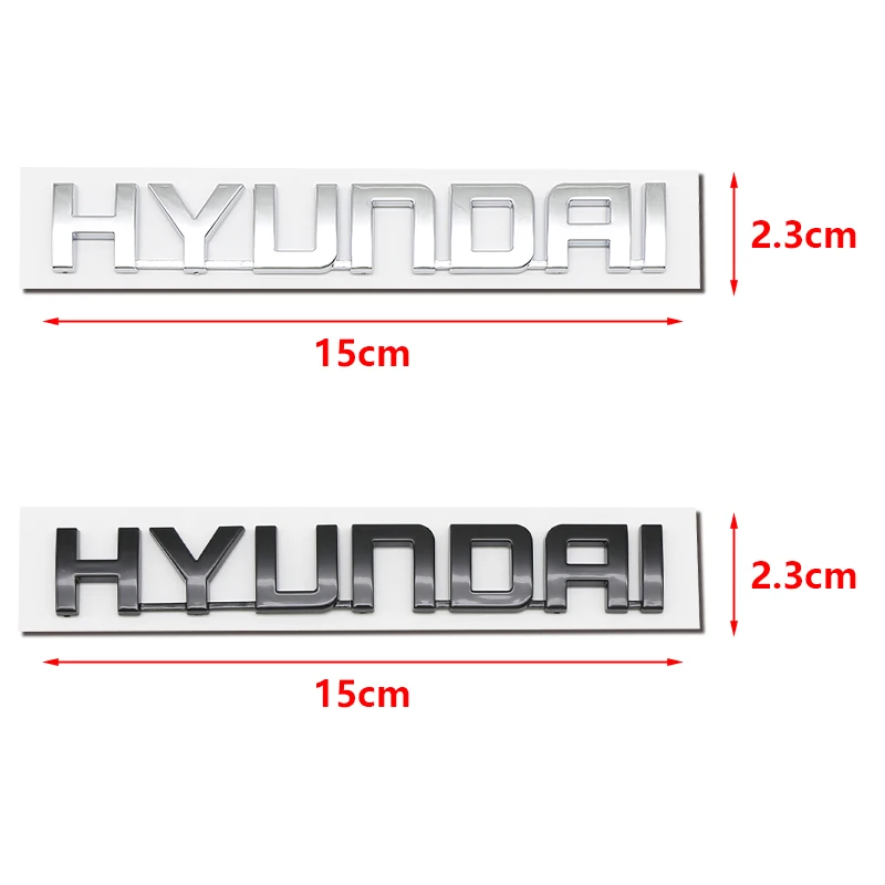 ثلاثية الأبعاد ABS سيارة رسالة لاصق الشعار الذيل الوفير شارة السيارات الخلفي الجذع شعار الشارات لشركة هيونداي أكسنت سانتافي سوناتا IX35 I20 I30
