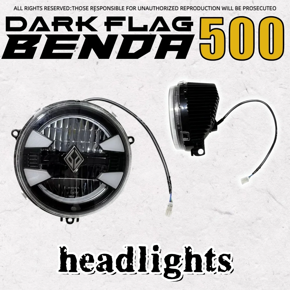 

Для BENDA Dark Flag 500 мотоциклетная фара BD 500 темный флаг 500 дневные ходовые огни светодиодный светильник оригинальная фара