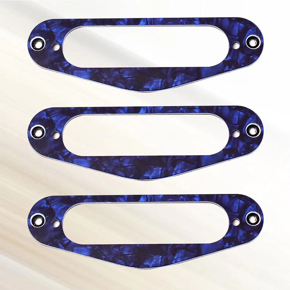 

3Pcs Single Coil Pickup Frame Red Mounting Rings for TL Style Electric Guitar Durable Guitar Parts Accessories