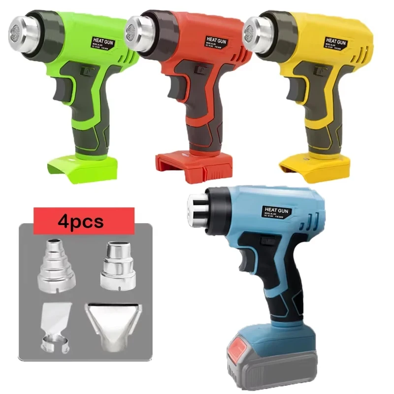 

Ручной электрический фен, беспроводной вентилятор для Makita, DeWalt//Milwaukee/Bosch, аккумулятор 18 В с 4 насадками