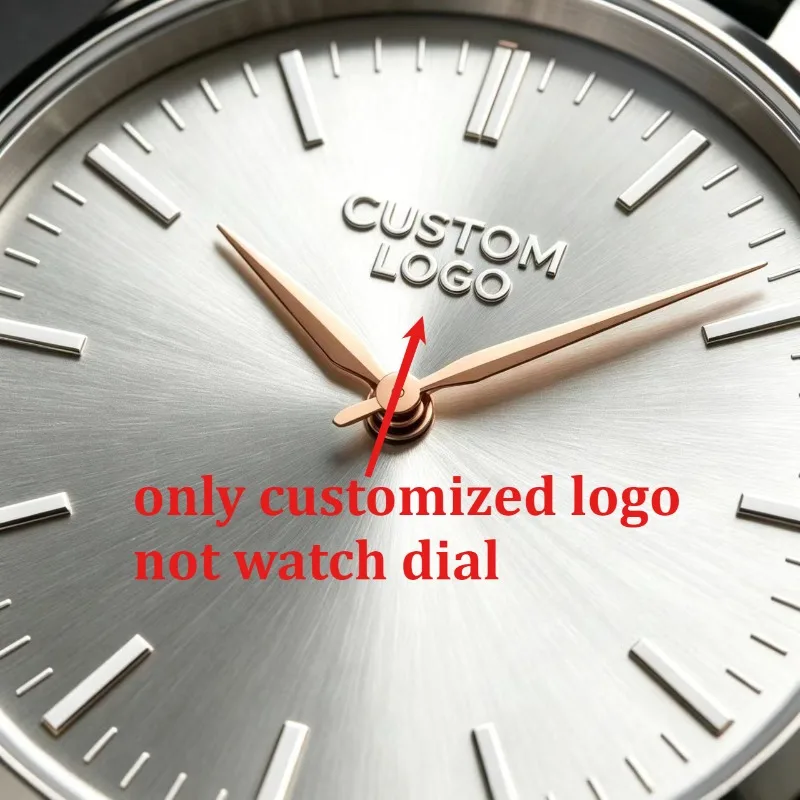 Custom Watch Logo Transfer Metal Dial Stickers Small Labels Personalized Signatures Mini 3D DIY Name Engraving Flat Thin Raised - view 2