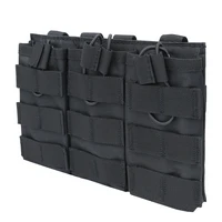 Pochette tactique en nylon pour magazines simple/double/triple à ouverture supérieure, accessoires de tir et de chasse pour airsoft 4