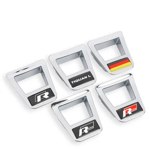ABS-Auto Lenkrad-Garrison-Aufkleber, R-Logo-Zubehör für Volkswagen GTI R-Line Polo Golf Passat Scirocco Beetle Tiguan, 1PC 12 Hauptverkaufsfusca R -Linie - №1