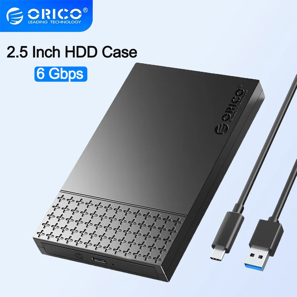 

ORICO 2,5-дюймовый корпус для жесткого диска Type-C USB3.1 к SATA3.0 2,5 дюйма USB 3.1 Gen1 SSD-корпус 5 Гбит/с HDD Поддержка внешнего SSD UASP