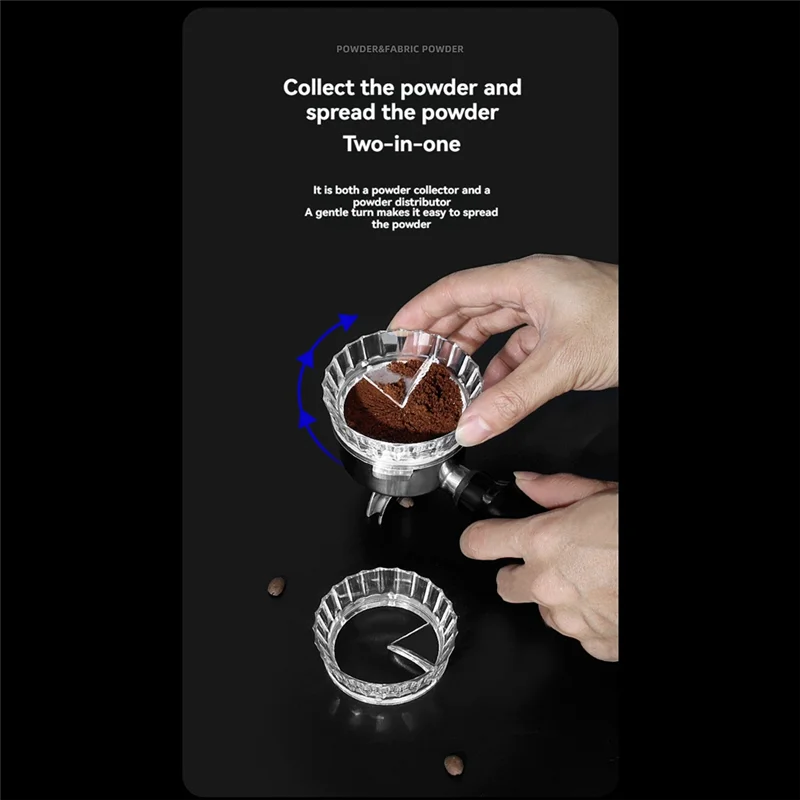 Кольцо для кофейного порошка, кольцо для эспрессо-машины, прозрачное кольцо для сбора порошка против лета, ручка для кофе, кольцо для порошка против лета