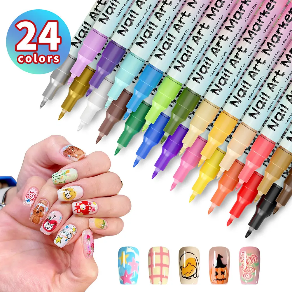Premium Nail Art Pens Versatile For DIY Nail Art & Pro Designs Home Manicure Experience