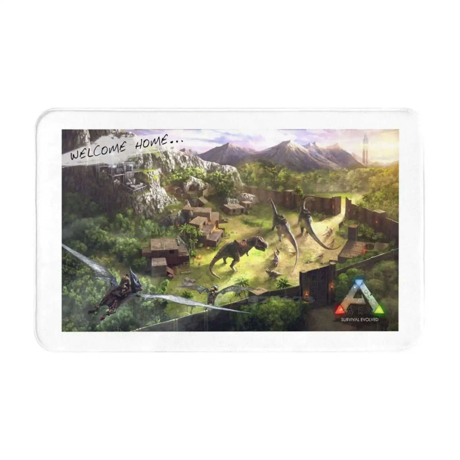 Ark Survival Evolved !!! 3 Sizes Home Rug Room Carpet Ark Survival Evolved Steam Game Dinosaurs