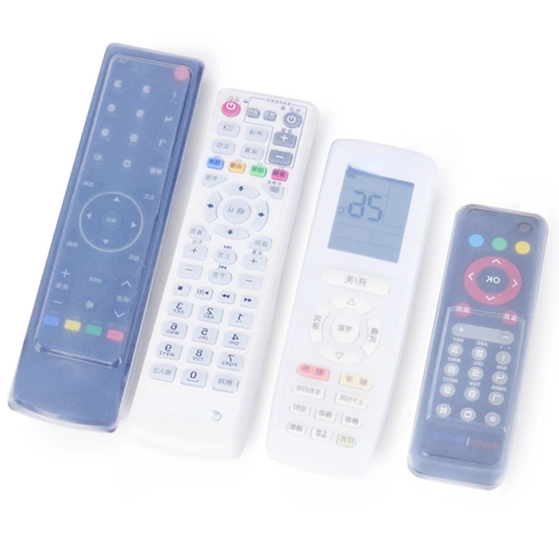 Dustproof Remote Control Cover Case Air Conditioning TV Remote Control Protector Case Dust Cover Pocket Silicone Remote Sleeve