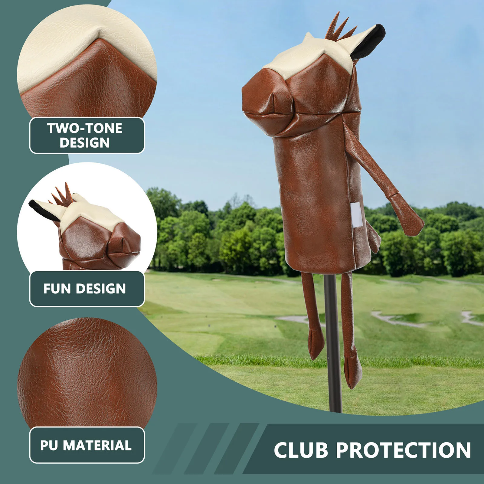new-horse-shpaed-golf-driver-club-head-cover-velvet-lining-pu-leather-headcover-for-golfing-training-driving-range