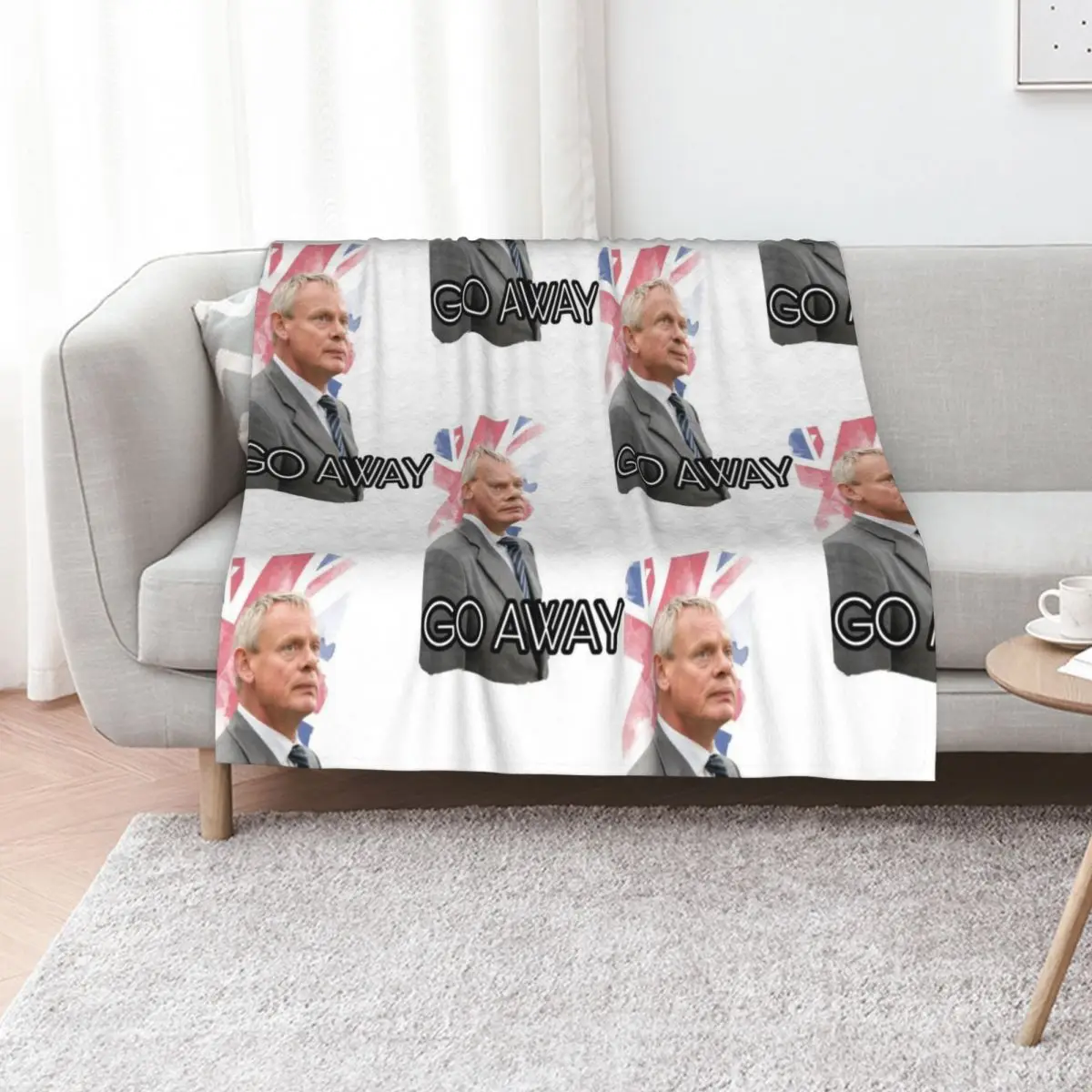 

Doc Martin Throw Blanket Stylish Warm Blanket for Living Room Bedroom