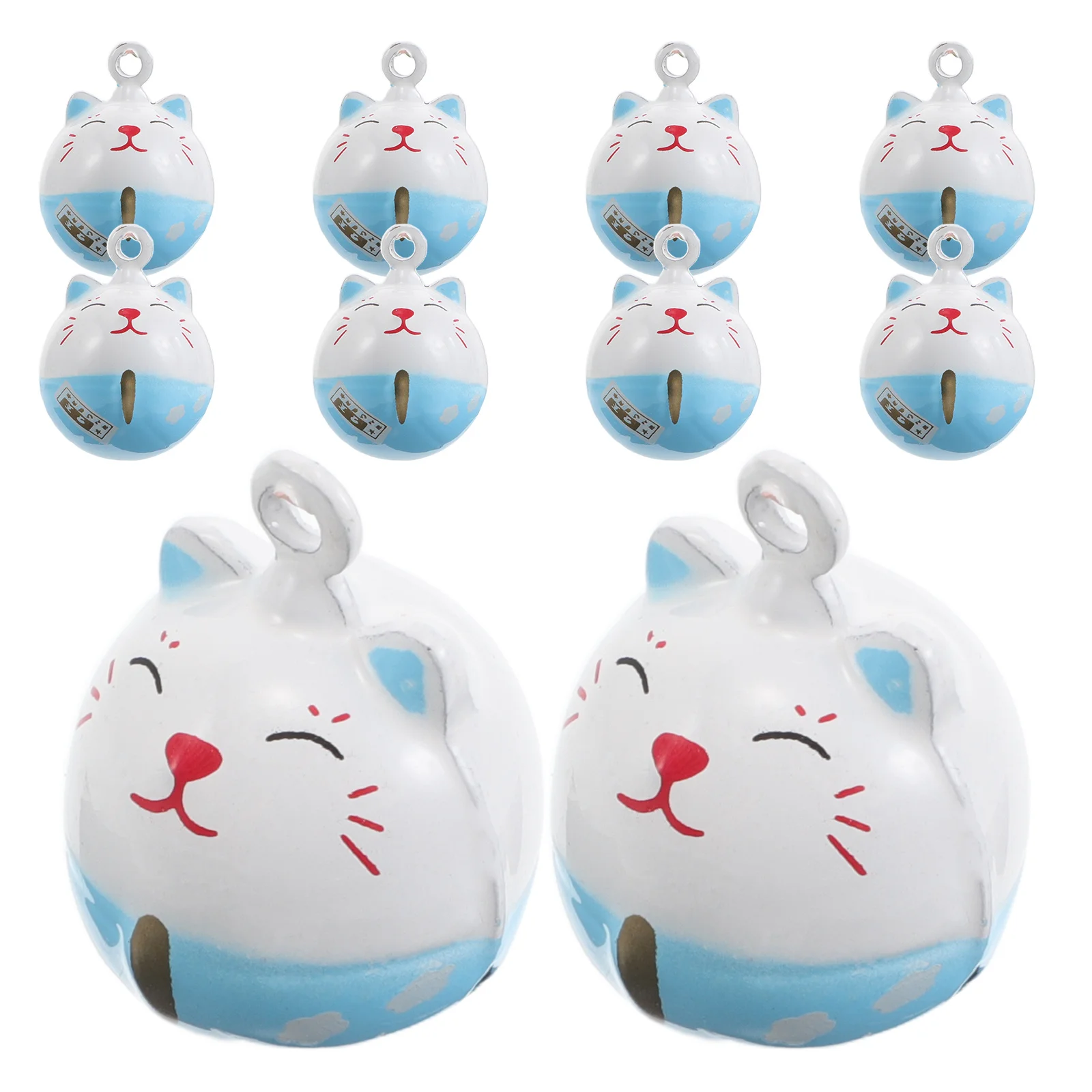 

10Pcs Small Cat Bells Iron Mini Decorative Hanging Pendants for DIY Crafts Bracelets Keychains Feng Shui Lucky Amulets Kitten