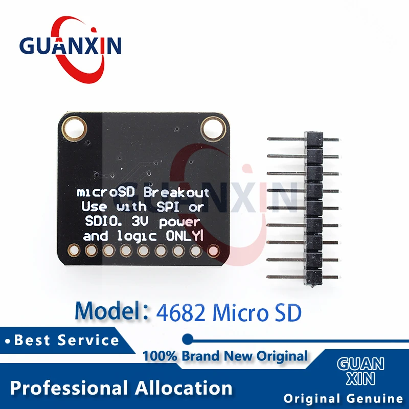 4682 Adafruit Micro SD SPI or SDIO Card Breakout Board - 3V ONLY!