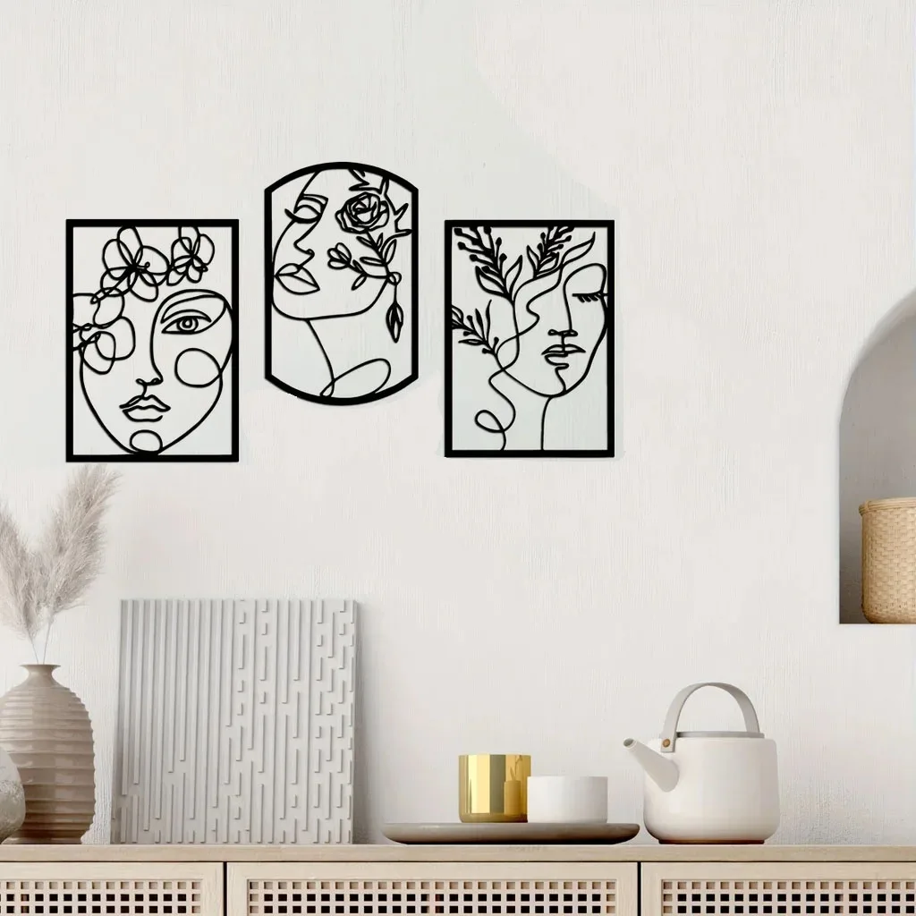 

Ремесла 1 шт., Настенный декор для художественного портрета, Металлический Настенный декор, декор на Хэллоуин, внутренний декор, домашний декор, современное искусство