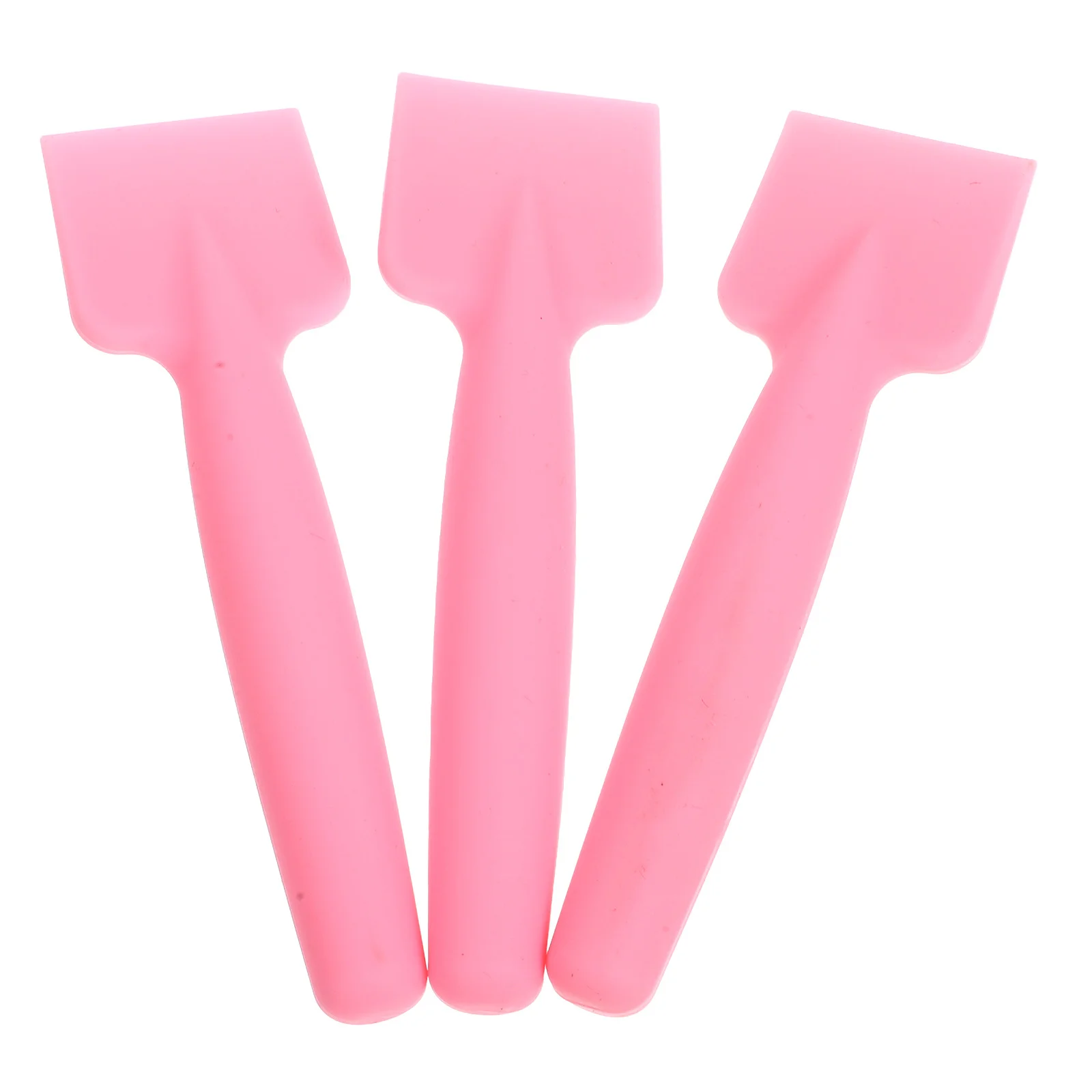 Espátula de maquillaje de silicona, superficie lisa para mezclar bases, crema facial, herramienta de lápiz labial, Ideal para salón de uñas y belleza, 3 uds.