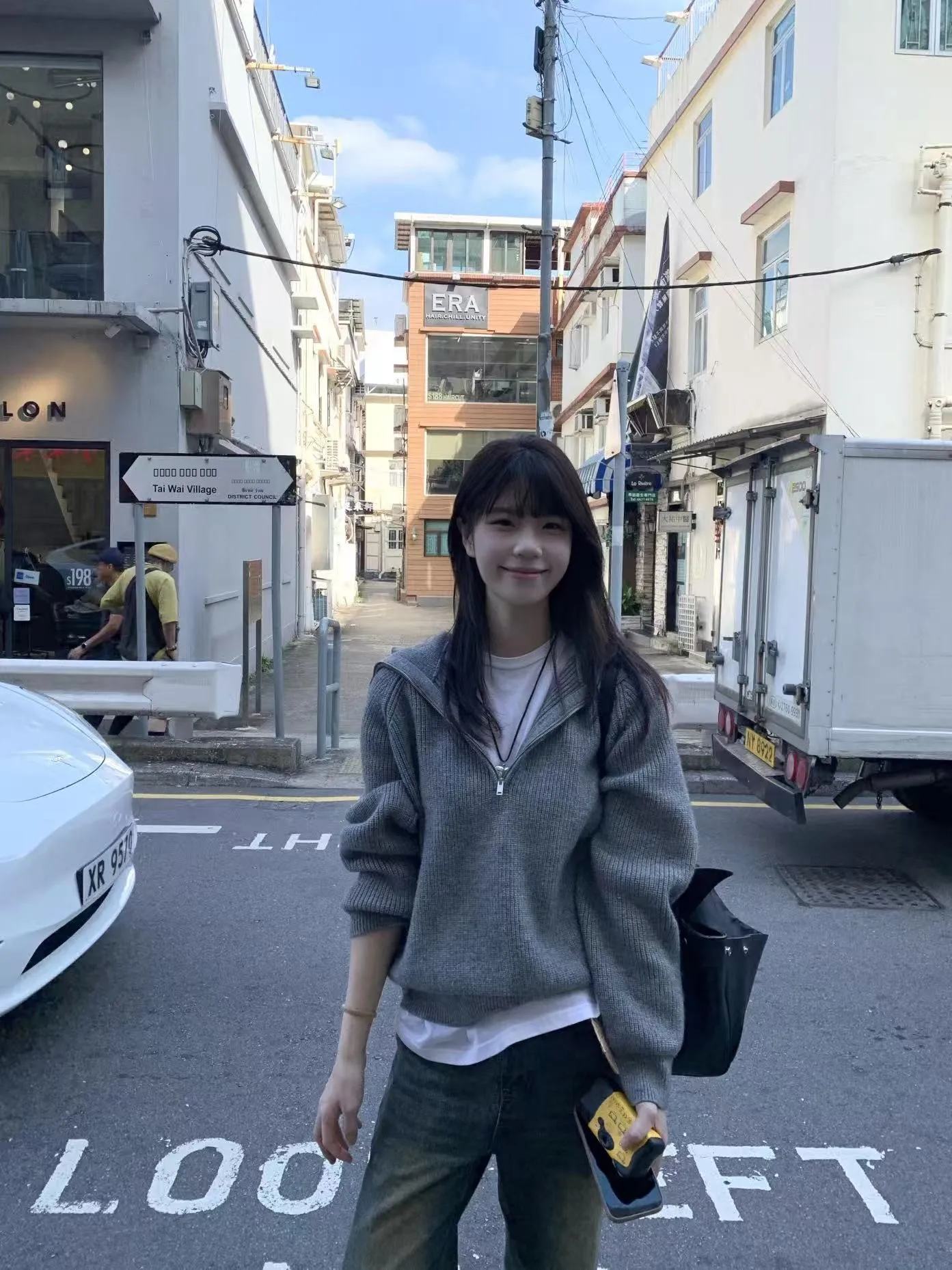 

American Retro Design Loose Knitted Zipper Hoodie Women's Lazy Sle ey Sweater High-End Feeling Autumn Winter Top