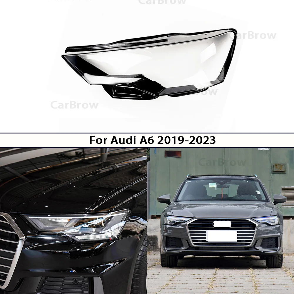 

Replace Original Lampshade Plexiglass Lens For Audi A6 C8 2020 2021 2022 2023 Headlight Cover Transparent Lens Headlamp Shell