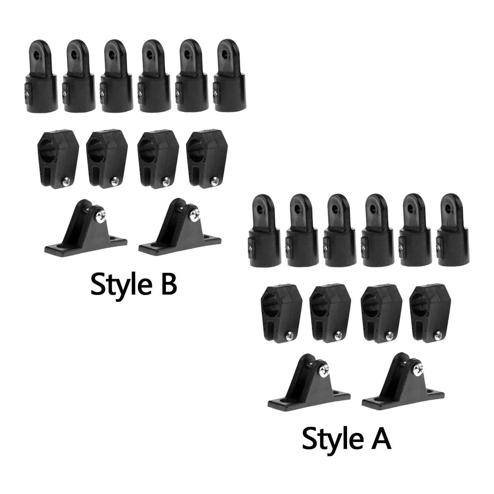 

Высокопроизводительные морские аксессуары для лодок: фурнитура для бимини-топов, черный нейлоновый комплект для тентов рыболовных лодок