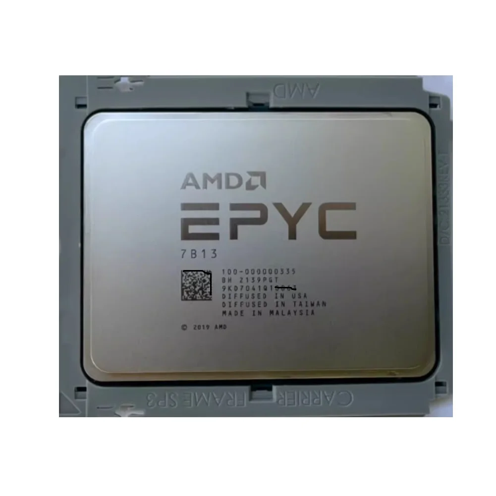 EPYC Milan 7B13 CPU 2.25 GHz 64 Cores 128 Threads Processor L3 256MB Max 3.4GHz PCIE4.0 For Server