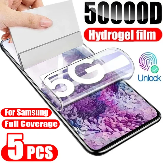 5 sztuk folii hydrożelowej do Samsung Galaxy S20 S22 S21 Ultra S10 S9 S8 Plus FE Ochraniacze ekranu do Samsung Note 20 10 9 8 Plus S23U