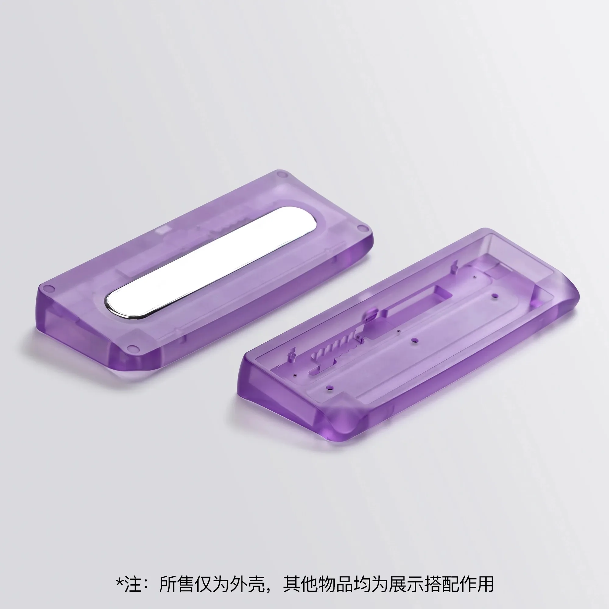 KBDfans agar mini Mechanical Keyboard Shell Translucent  PC brass Custom Keyboard Case dual-mode keyboard accessories