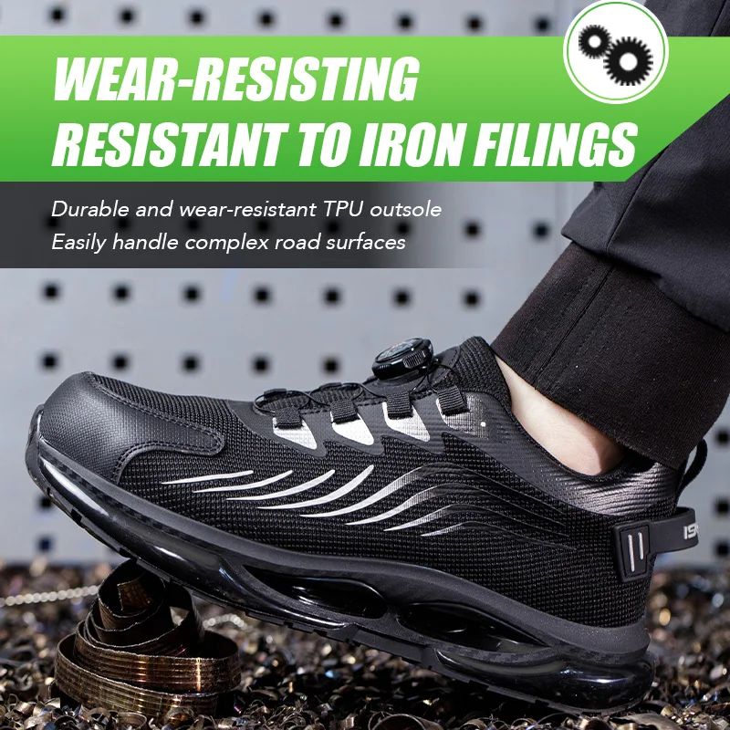 أحذية أمان رجالية أحذية عمل خفيفة الوزن بمقدمة فولاذية مقاومة للانزلاق أحذية عمل شتوية كاجوال للرجال خفيفة الوزن للمشي لمسافات طويلة #5