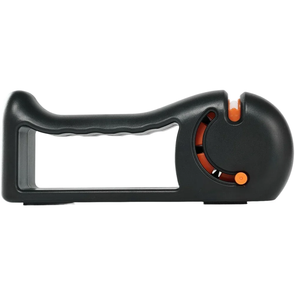 Multi Function Rotating Sharpener 4 in 1 Adjustable Grit Coarse to Fine Serrated Setting with Ergonomic Non Slip Design