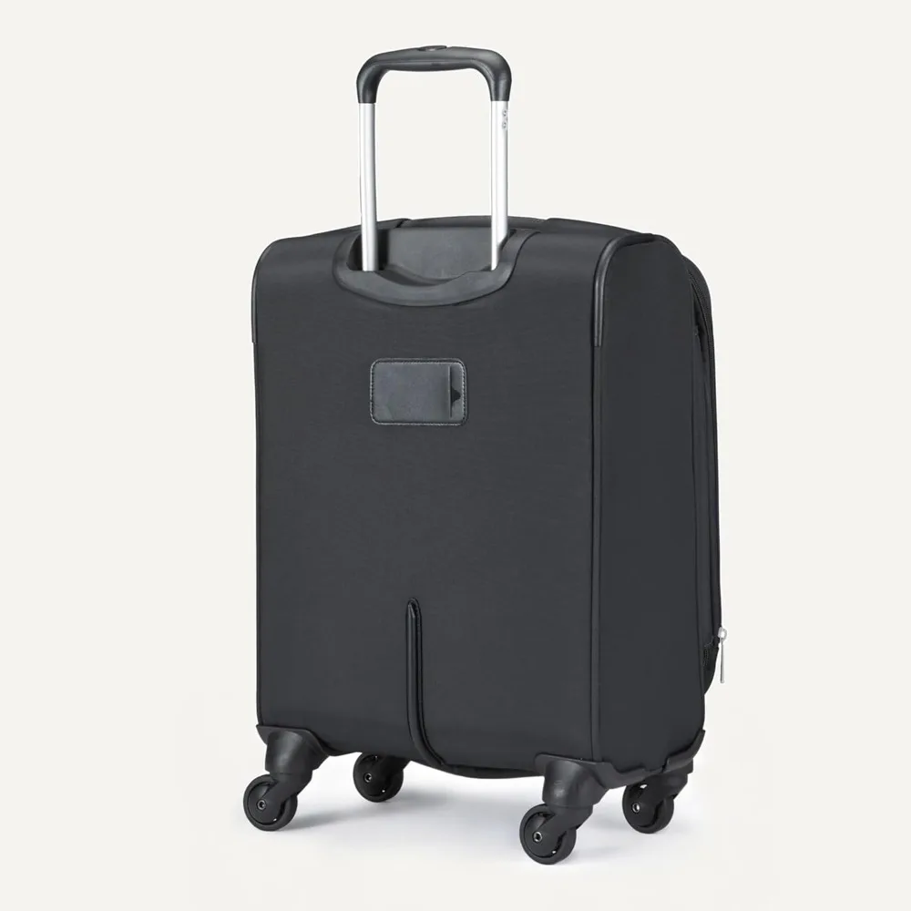 18-Inch Expandable Carry-On Suitcase with Spinner Wheels, Lightweight Softside Luggage for Travel