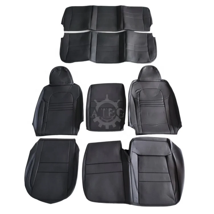 

200 Series Hiace S-GL Black Leather protector interior accessories luxury car seat cover full set universal