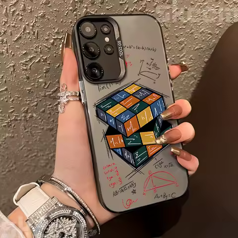 NEW Cool Magic Cube Phone Case For Samsung Galaxy S25 S24 S23 S22 S21 S20 Ultra Plus FE A15 A55 A54 A34 A35 A53 Cover