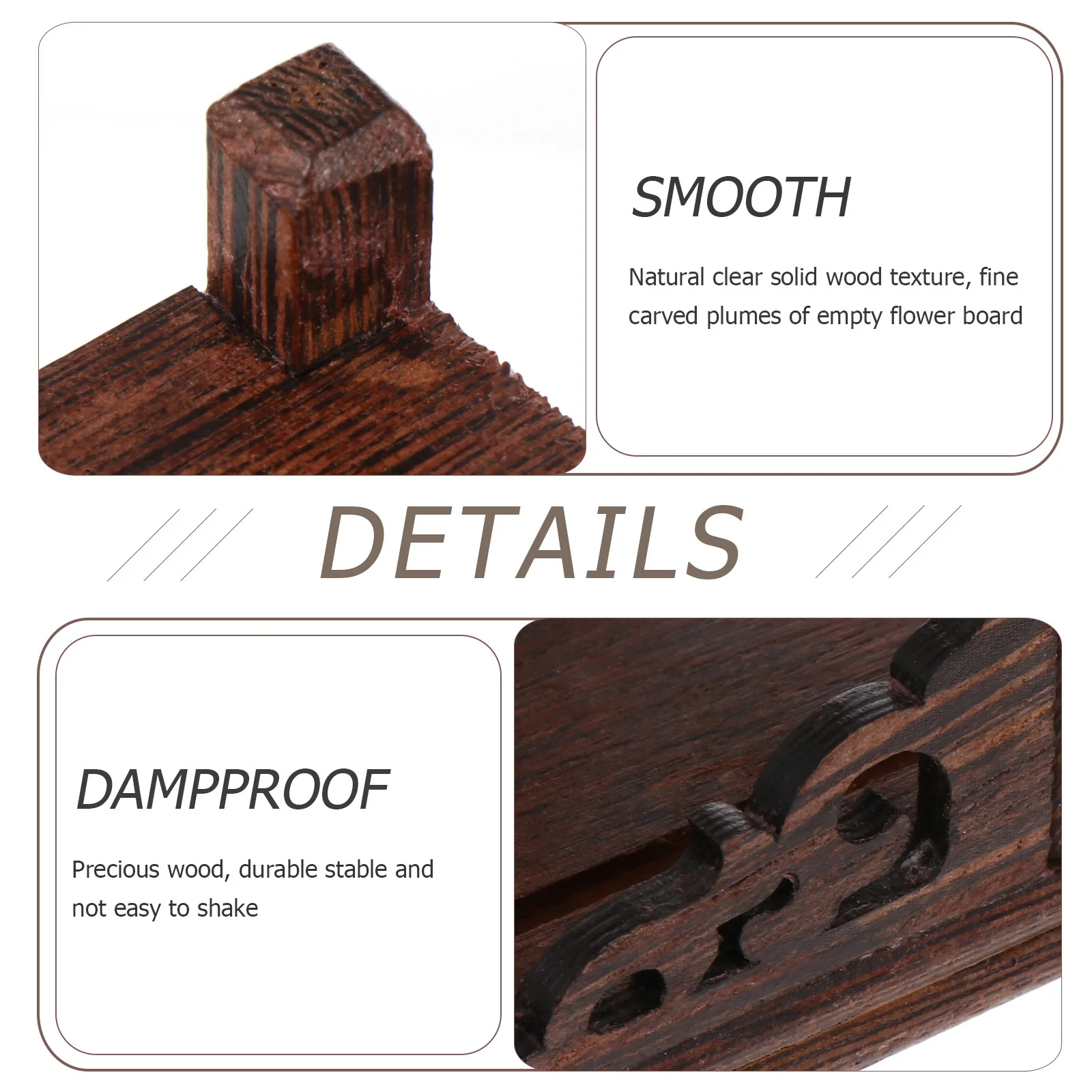 

Wooden Curio Shelf Display Stand Home Decor Smooth Polishing Modern Vintage Storage Rack Desktop Ornament