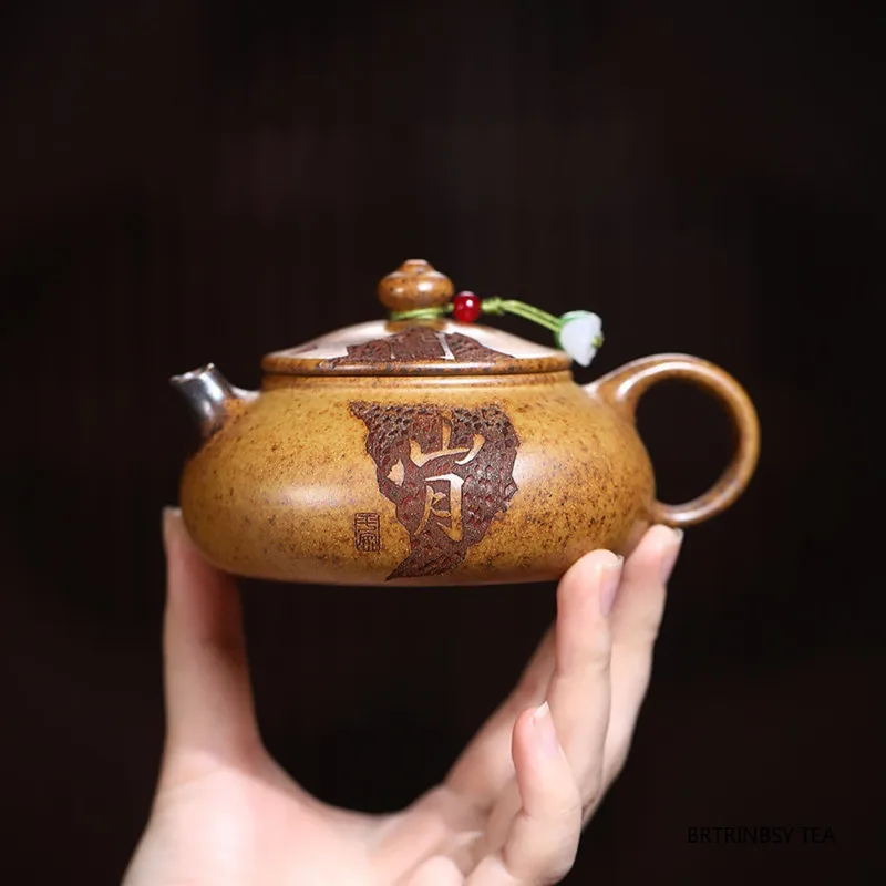 

180ml Chinese Yixing Purple Clay Teapot Tradition Handmade Tea Pot Household Zisha Tea Set Beauty Tea Infuser Kettle Accessories