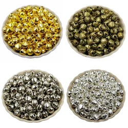 1bag Golden Silvery Christmas Jingle Bells Pendant Jewelry Making   Craft DIY Handmade Iron Bells Accessories Wholesale