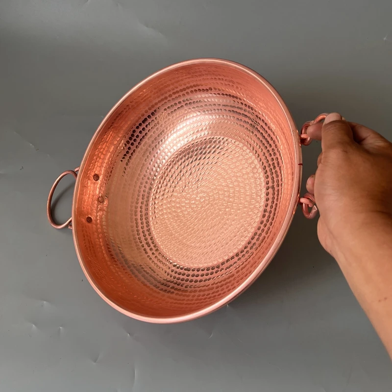 Pure Copper Movable Handle Soup Pot Various Sizes Hot Pot Soup Pot Thick Frying Pan