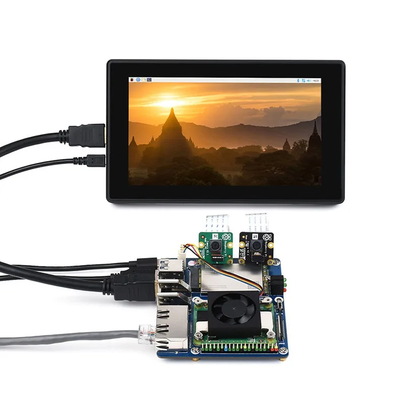 Hot Raspberry PI CM4 Dual Gigabit Network Port Baseboard Core Board Computing Module 5G/4G/USB Iot Expansion Board