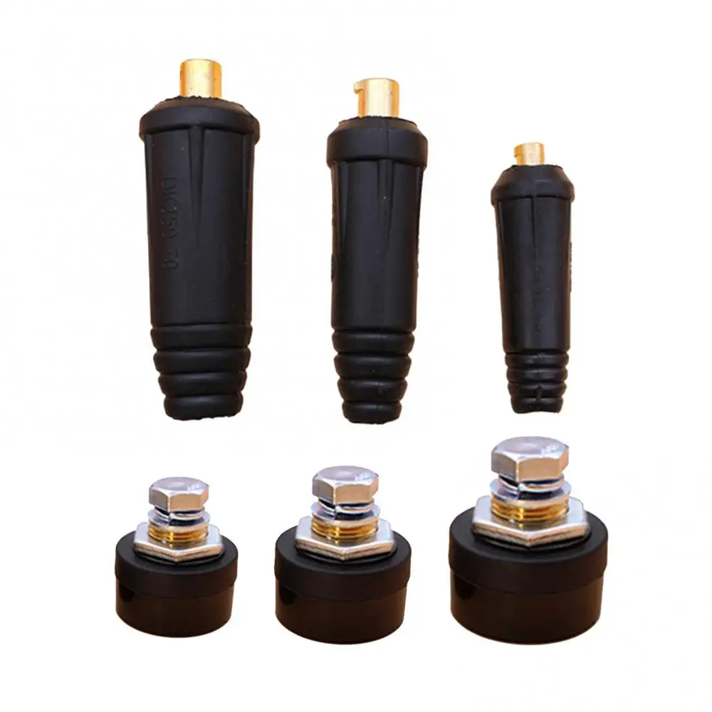 

2Pcs/Set DKJ10-25 DKJ35-50 DKJ50-70 European Style Welding Cable Panel Socket Connector Kit