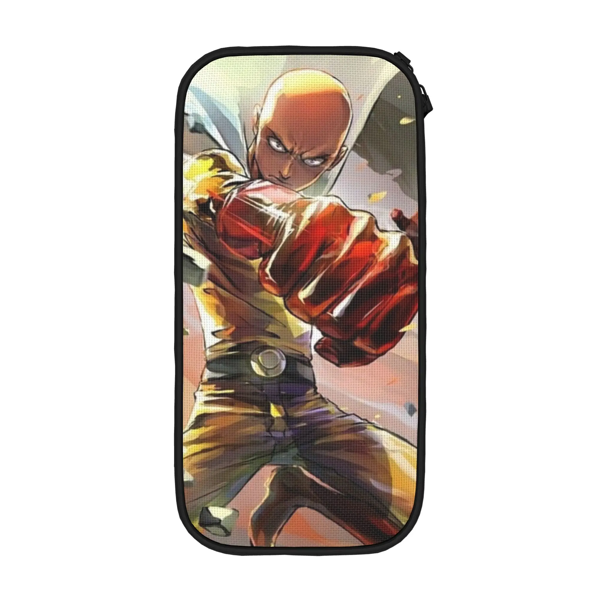 Anime One-Punchs-Man Pencil Cases Lovely Saitama Cartoon Bag Student Large Storage School Supplies Cosmetic Pencilcases