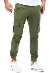 Men Pants Thin Fashion Casual Jogger Pants 2020 Streetwear Cargo Pants Men's Multi-pockets Trousers Fitness Gyms Sweatpants Mens