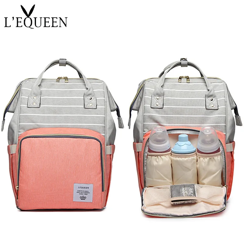 

Lequeen Mummy Maternity Diaper Bag Backpack Nappy Bag Large Capacity Stroller Bag Travel Diaper Backpack for Baby Care