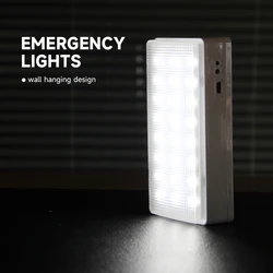 Emergency Light Wall-mounted Rechargeable Emergency LED Light Portable Handheld Emergency Lighting Flashing light for Home Use