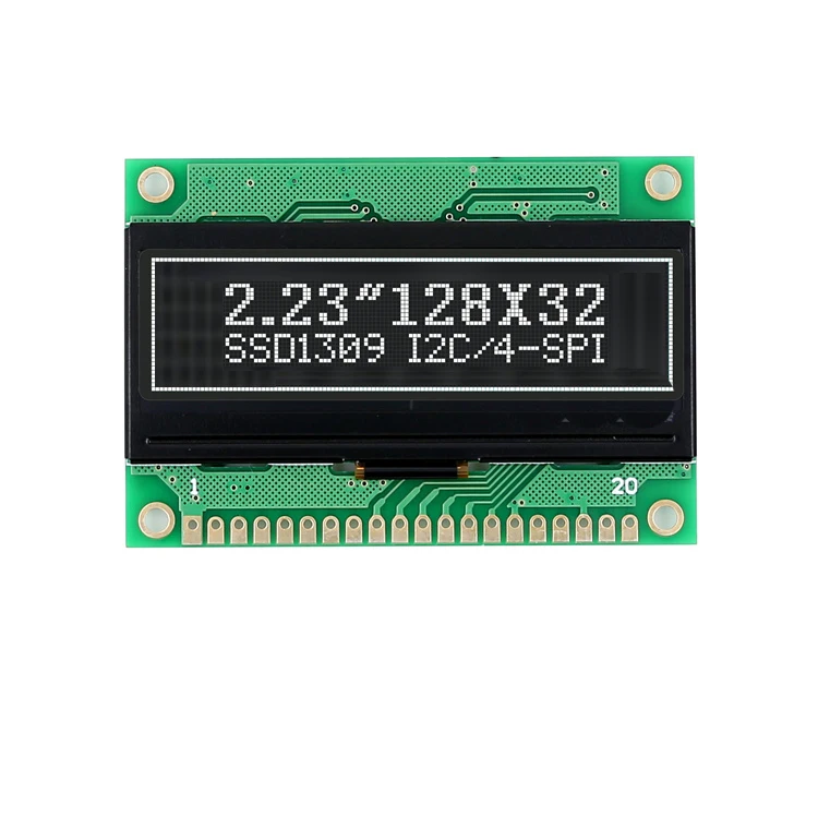 

20 Pin 2.23" SPI/I2C/Parallel SSD1309 12832 Dots Monochrome 3.3V Graphic OLED Display Panel 128x32 LCD Moduel Screen