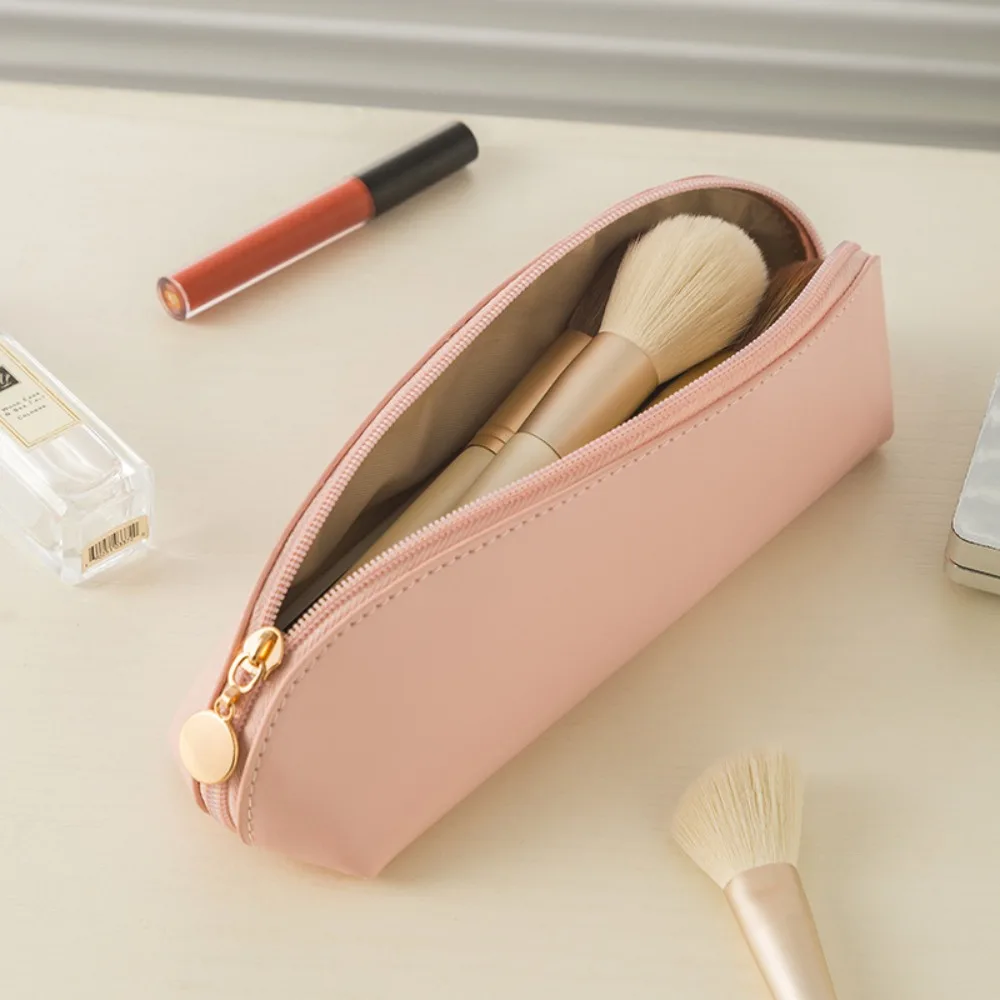 PU Cosmetic Bags Waterproof Washable PU Leather Big Capacity Pen Bag Large Capacity Pencilcase School Stationery Supplies