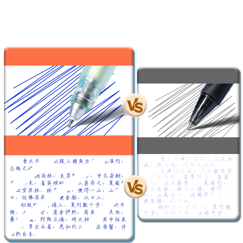 قلم جل قابل للمسح من M&G، تصميم صامت، قبضة مطاطية ناعمة، خرطوشة قابلة لإعادة الملء، أزرق كريستالي، مثالي للطلاب والمكتب U