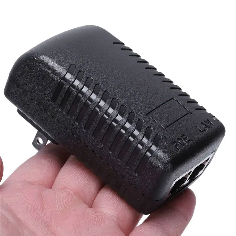 SQPP-4X Power Supply Ethernet POE Injector Adapter For IP Phone Gateway IP Camera(24V/1A US Plug)