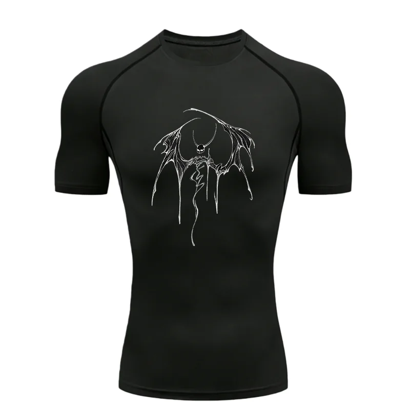 Drachenskelett 2026 Herren Sport T-Shirt Training Fitness Kompression Workout T-Shirt Rashgard Tops T-Shirt Kurzarm T-Shirt