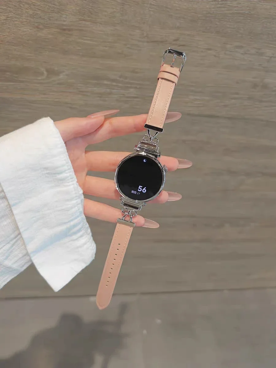 ممتاز جودة عالية حزام حلقة جلدية ربط الفرقة لساعة سامسونج جالاكسي 7 FE 5 برو 4 6 الكلاسيكية 44 مللي متر 40 مللي متر سوار كوريا