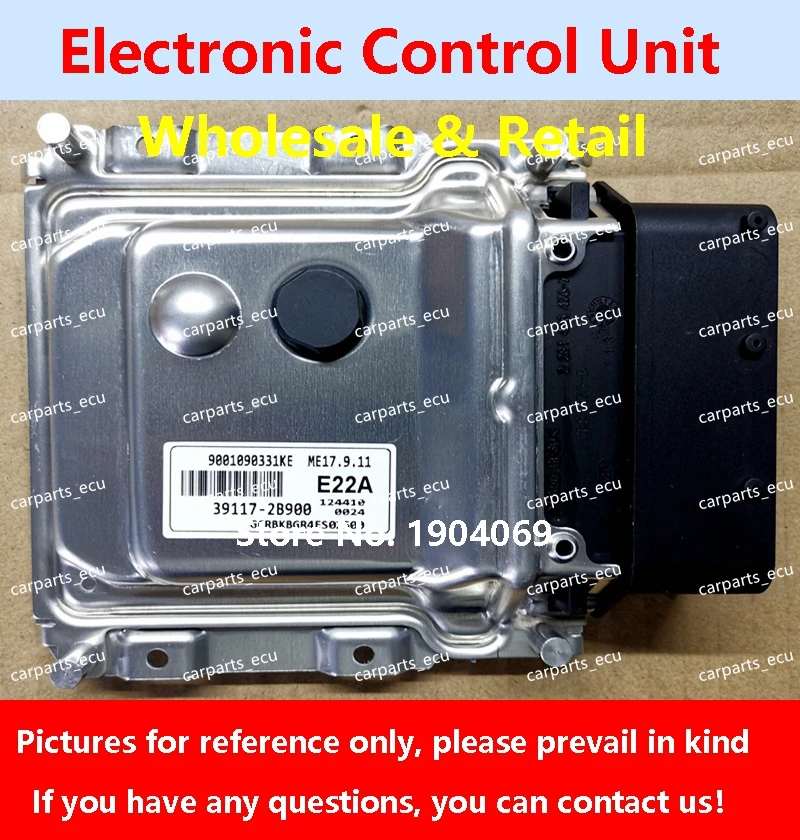 

39133-2B441 479/39117-2B183/39113-2B334 M12 For Hyundai Elantra Rena Car Engine Computer Board/ECU/ME17.9.11 39117-2B900 E22A