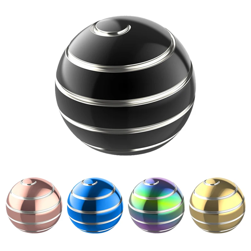 High Quality Adult Stress Relief Fidget Spinner Toy Aluminum Alloy Desk Transfer Rotary Gyro Kinetic Desktop Spinning Ball