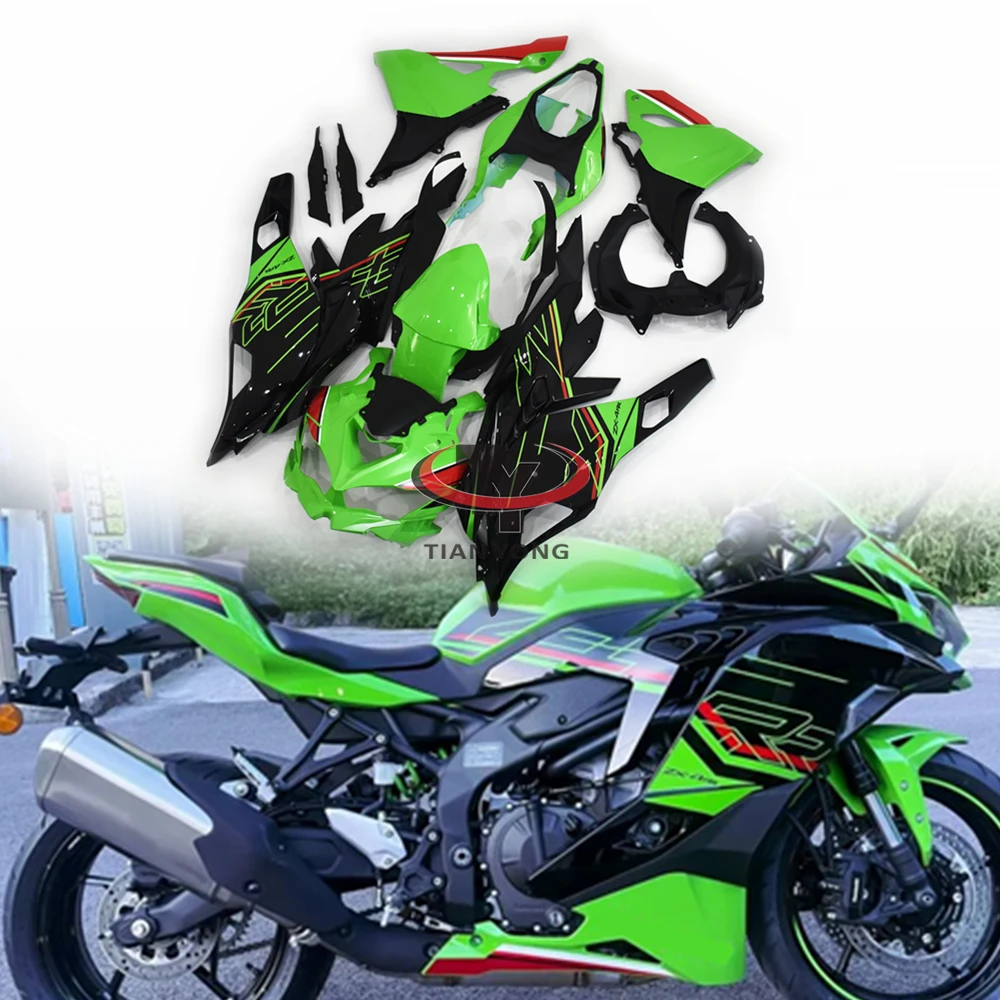 Green red black floral lines Motorcycle For Kawasaki ZX4R 2019-2024 ZX 4R ZX4RR ZX25R ZX 25R Full Fairing Kit Bodywork Cowling