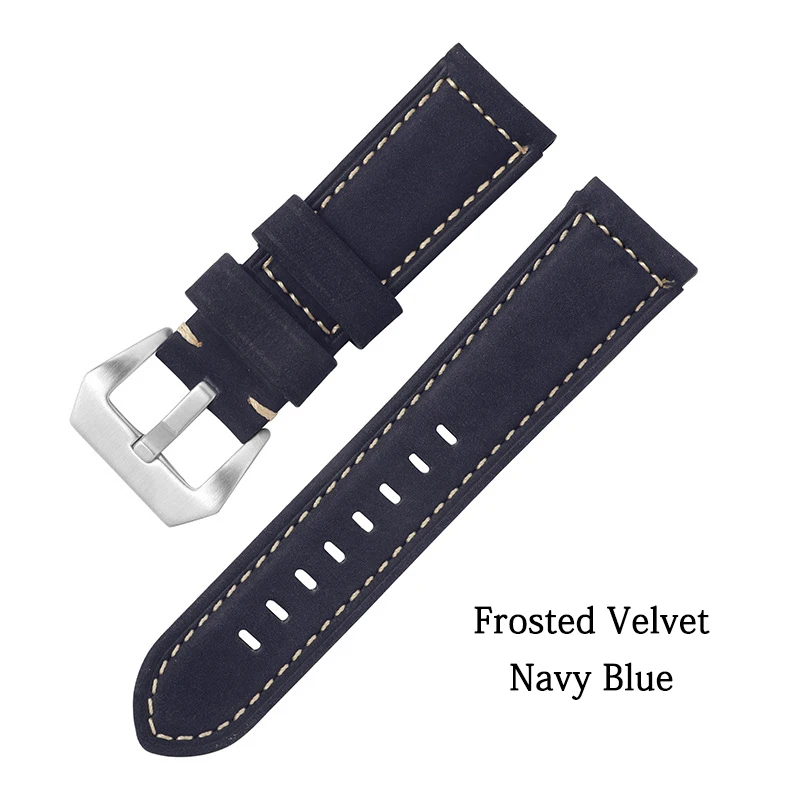 Ремешок для часов универсальный, браслет из воловьей кожи на голове, большой размер, 20 мм 22 мм 24 мм 26 мм