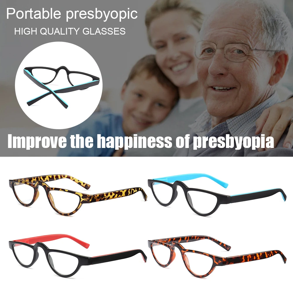 New Cat Eye Reading Glasses for Women Men Lightweight Clear Lens Presbyopic Eyeglasses Fashion Leopard Readers Eyewear +0~+3.5 image 4